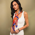 JAMES WOLFE® SUNDOWN IN MONACO | Hand rolled 100% Silk Scarf