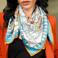 JAMES WOLFE® GOLD COAST | Hand rolled 100% Silk Scarf